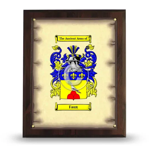 Faux Coat of Arms Plaque