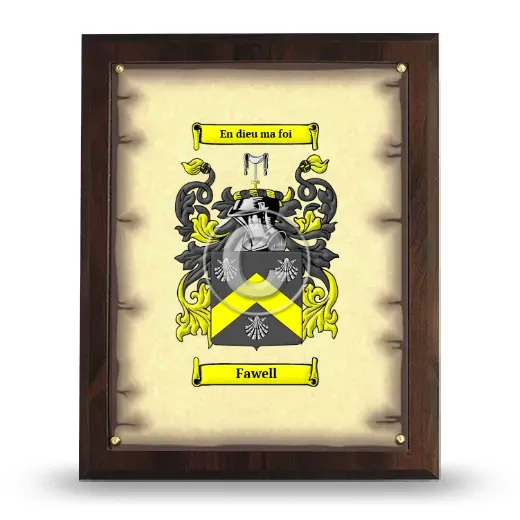Fawell Coat of Arms Plaque