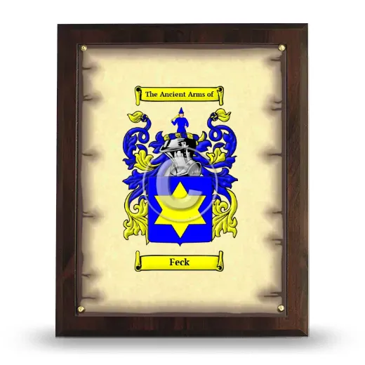 Feck Coat of Arms Plaque