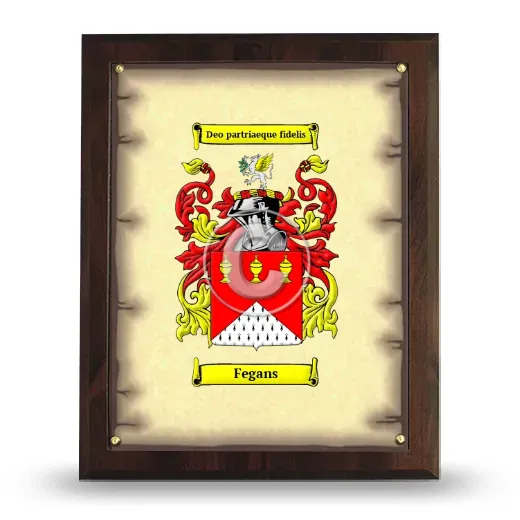 Fegans Coat of Arms Plaque