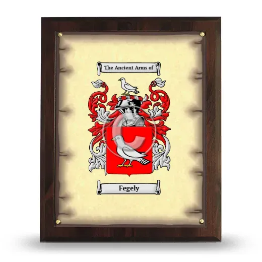 Fegely Coat of Arms Plaque