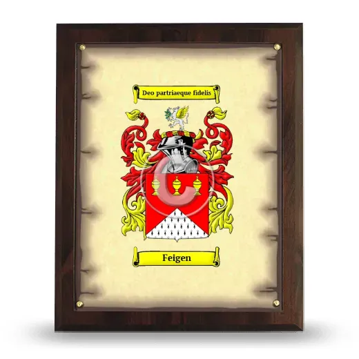 Feigen Coat of Arms Plaque