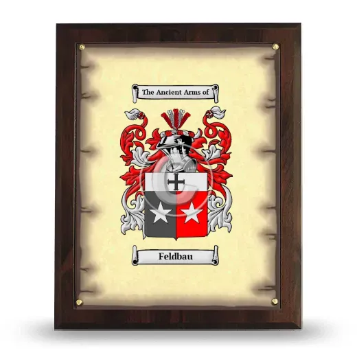 Feldbau Coat of Arms Plaque