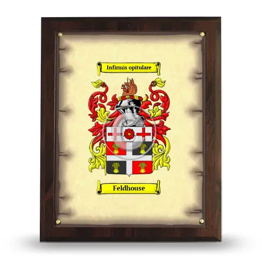 Feldhouse Coat of Arms Plaque