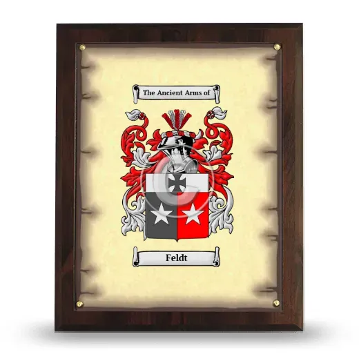 Feldt Coat of Arms Plaque