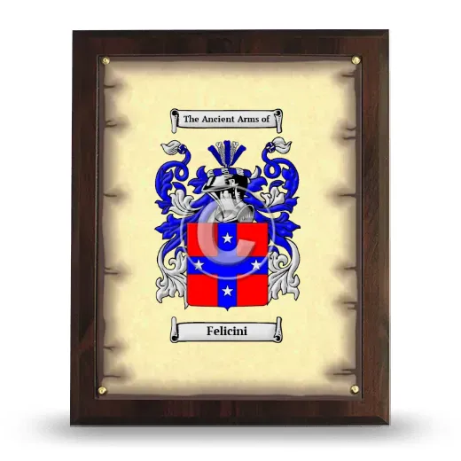 Felicini Coat of Arms Plaque