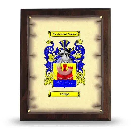 Felipe Coat of Arms Plaque