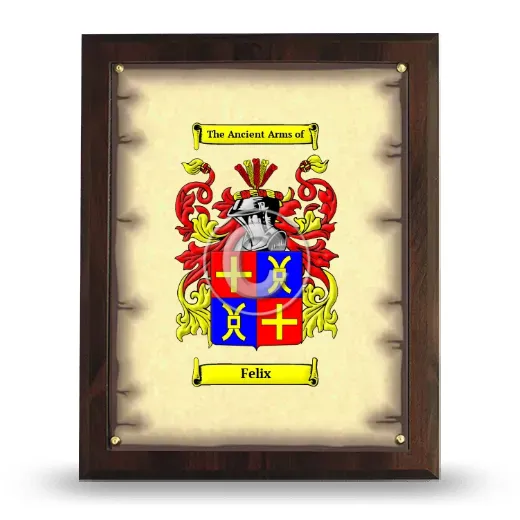 Felix Coat of Arms Plaque