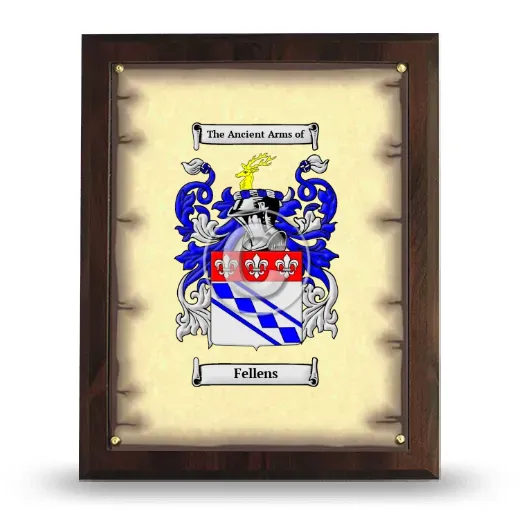 Fellens Coat of Arms Plaque