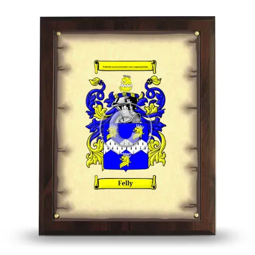 Felly Coat of Arms Plaque