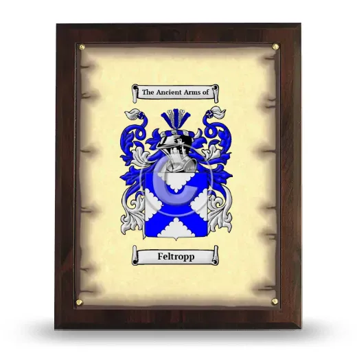 Feltropp Coat of Arms Plaque