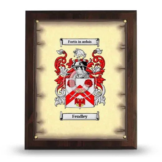 Fendley Coat of Arms Plaque
