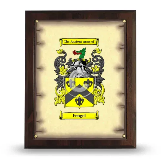 Fengel Coat of Arms Plaque