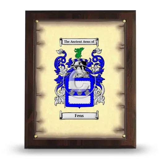Fens Coat of Arms Plaque