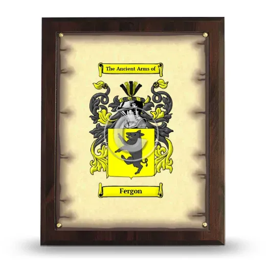 Fergon Coat of Arms Plaque