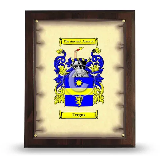 Fergus Coat of Arms Plaque