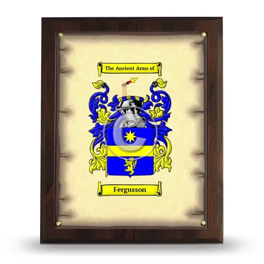 Fergusson Coat of Arms Plaque