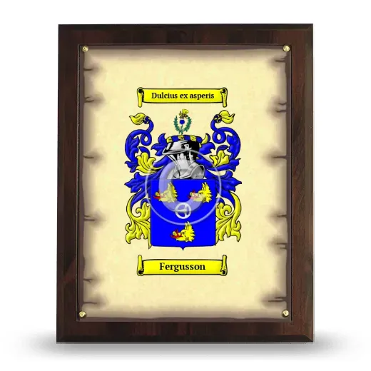 Fergusson Coat of Arms Plaque