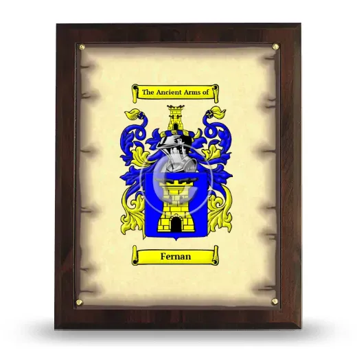 Fernan Coat of Arms Plaque