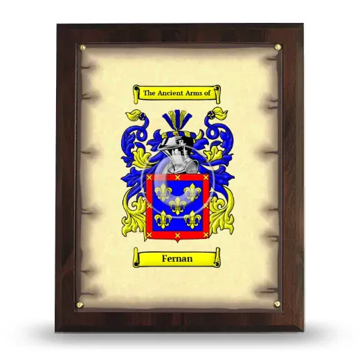 Fernan Coat of Arms Plaque