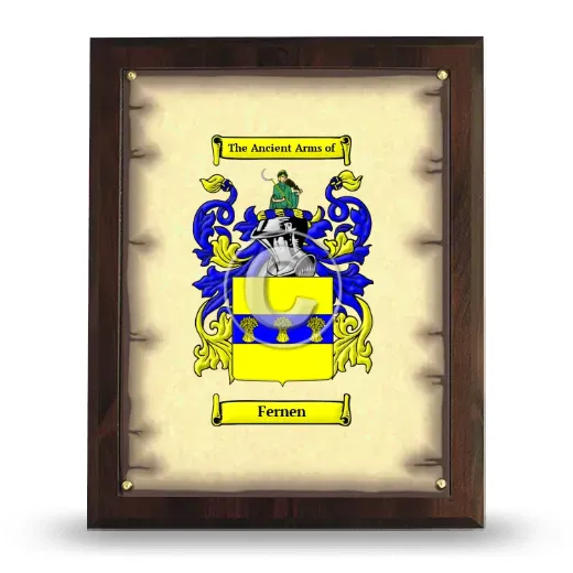 Fernen Coat of Arms Plaque