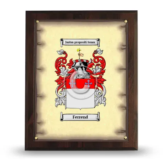 Ferrend Coat of Arms Plaque