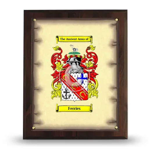 Ferries Coat of Arms Plaque