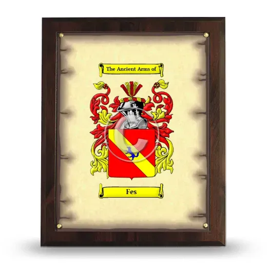 Fes Coat of Arms Plaque