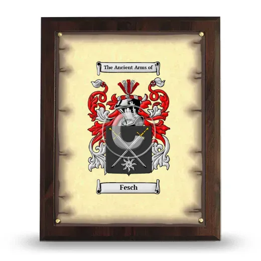 Fesch Coat of Arms Plaque