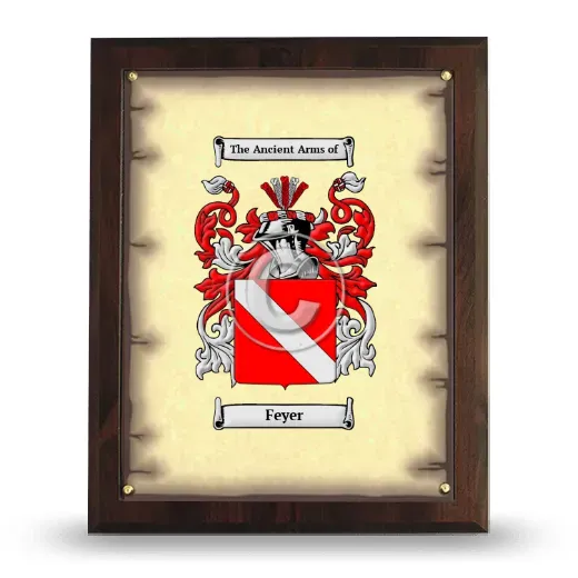 Feyer Coat of Arms Plaque