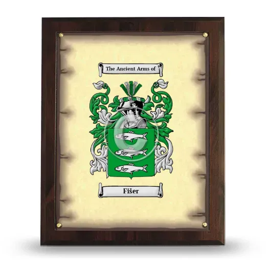Fišer Coat of Arms Plaque