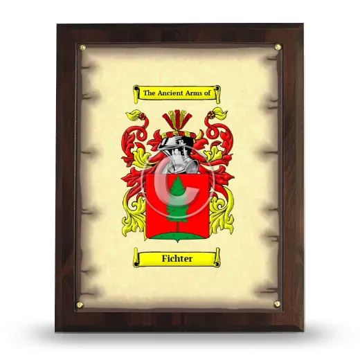 Fichter Coat of Arms Plaque