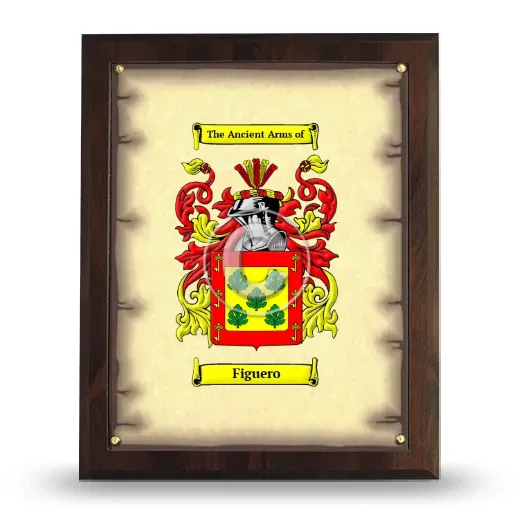 Figuero Coat of Arms Plaque