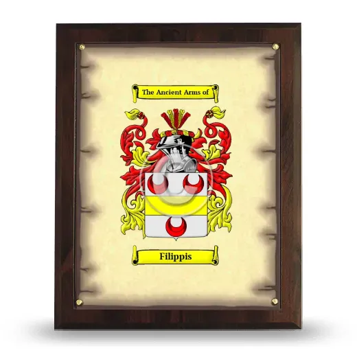 Filippis Coat of Arms Plaque