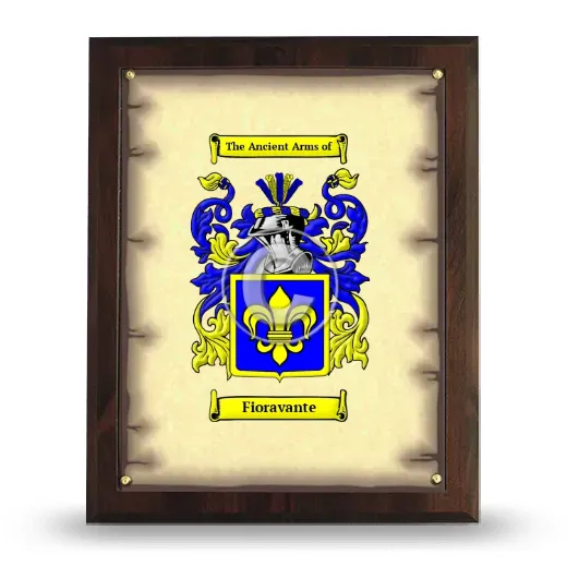 Fioravante Coat of Arms Plaque