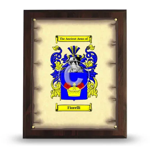 Fiorelli Coat of Arms Plaque