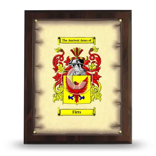 Firts Coat of Arms Plaque