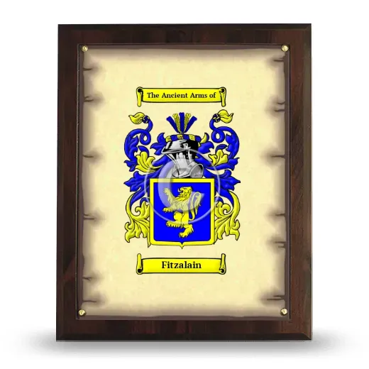 Fitzalain Coat of Arms Plaque