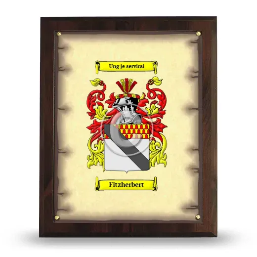 Fitzherbert Coat of Arms Plaque