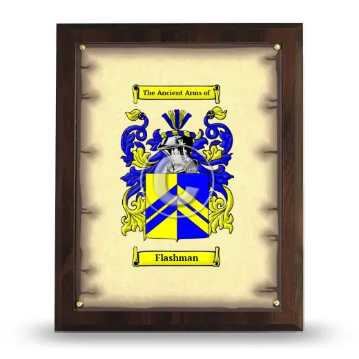 Flashman Coat of Arms Plaque