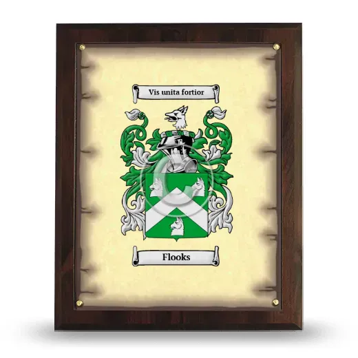 Flooks Coat of Arms Plaque