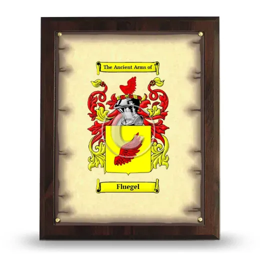 Fluegel Coat of Arms Plaque