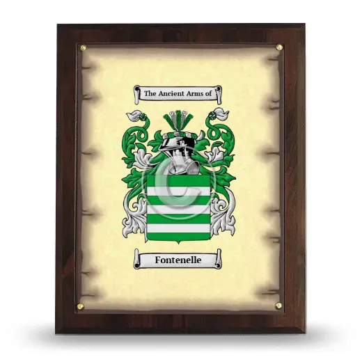 Fontenelle Coat of Arms Plaque