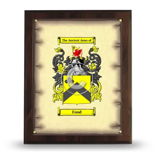 Food Coat of Arms Plaque