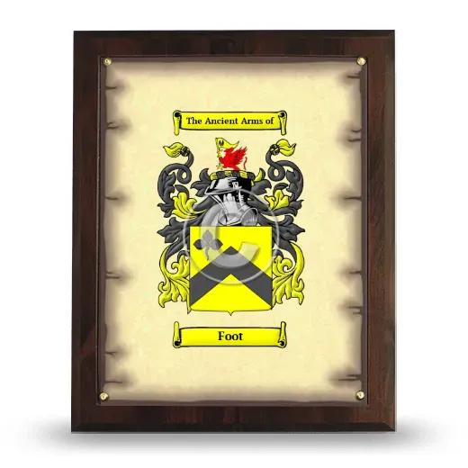 Foot Coat of Arms Plaque