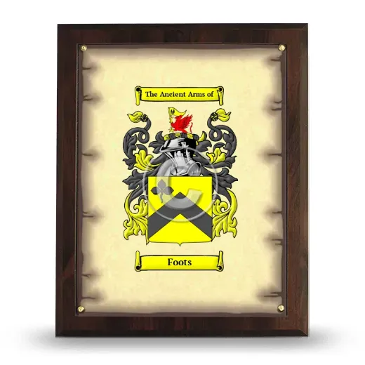 Foots Coat of Arms Plaque