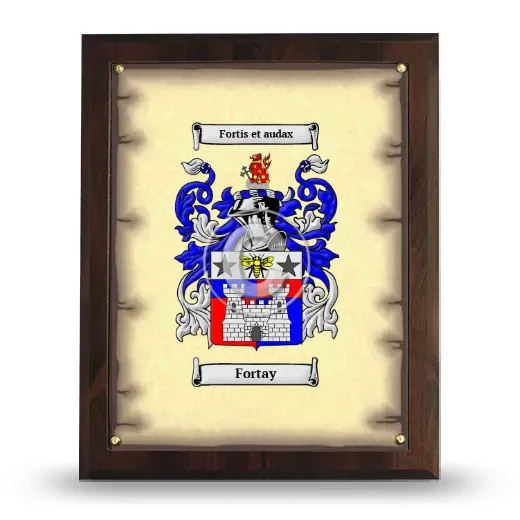 Fortay Coat of Arms Plaque