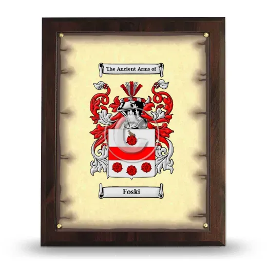 Foski Coat of Arms Plaque