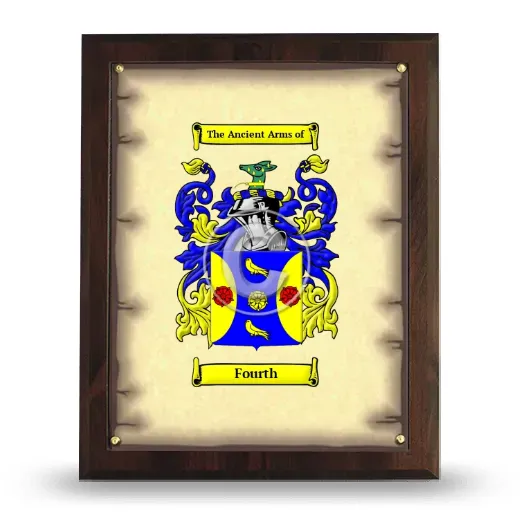 Fourth Coat of Arms Plaque