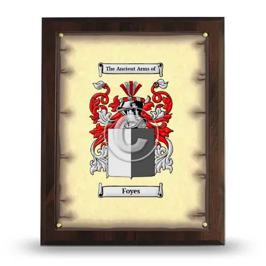 Foyes Coat of Arms Plaque